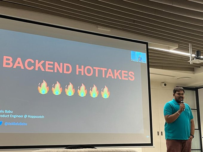 Backend Hottakes talk thumbnail
